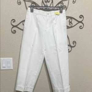 Ralph Lauren Blue Label White Cropped Pants